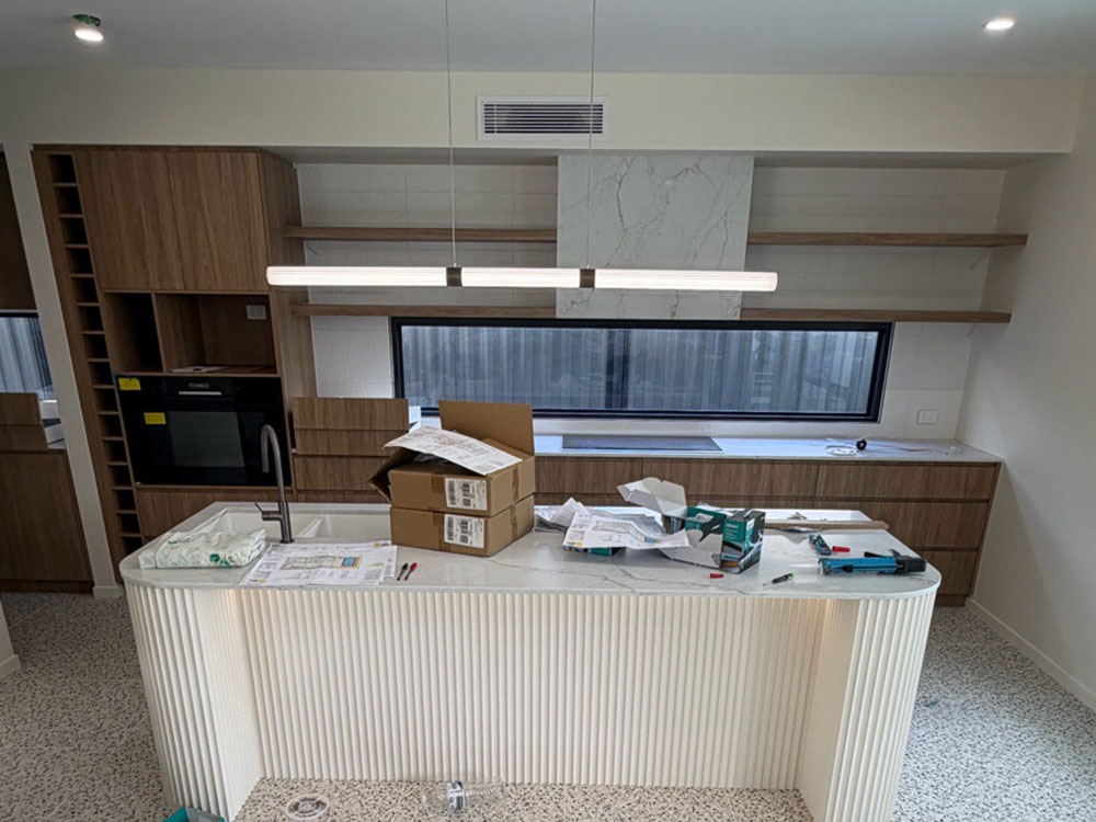 New build home in Golden Beach with exterior and garden lighting by Energizer